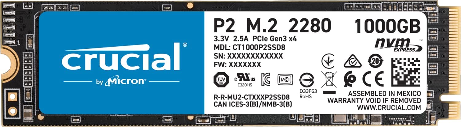 Crucial 1TB P2 NVME SSD